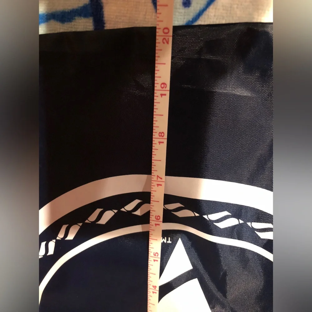 #bag 2 Skechers Navy and White Logo Drawstring backpack Bag